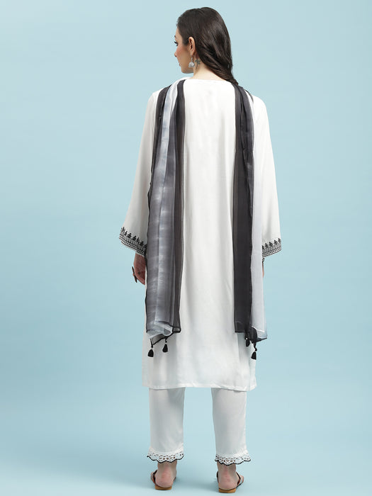 Buy Urmul Ilana Pure Cotton Hand White Kurta Pant Set For Women Online –  Okhaistore